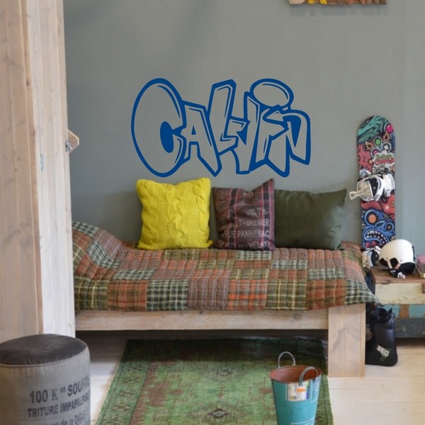 Exemple de stickers muraux: Calvin Graffiti 2